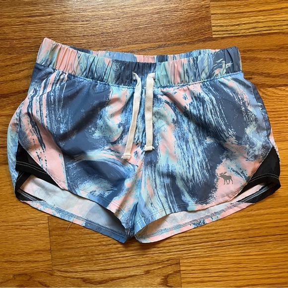 Abercrombie kids active blue tie dye shorts size 9/10 - Picture 1 of 4